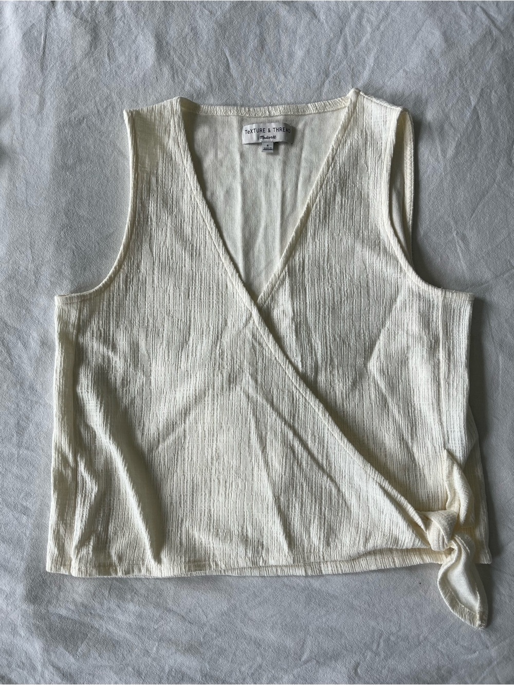 Madewell white/cream tank